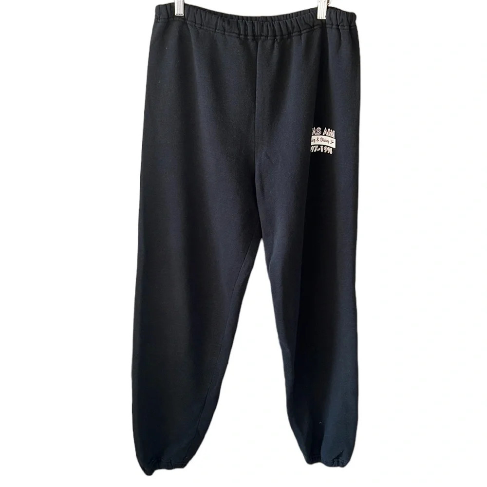 Vintage ‘97 Russel Texas A&M Swiming & Diving Black Sweatpants Large